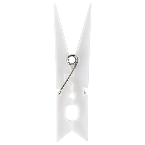 Прищепки бельевые 7,8 см, КОМПЛЕКТ 10 штук, пластик, белые, PRIMILA (ПРИМИЛА) ORIGINAL, 700512