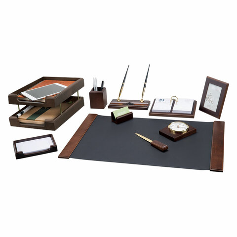 Набор подарочный настольный BESTAR "Artemis" из дерева, 10 предметов, цвет "орех", 236357