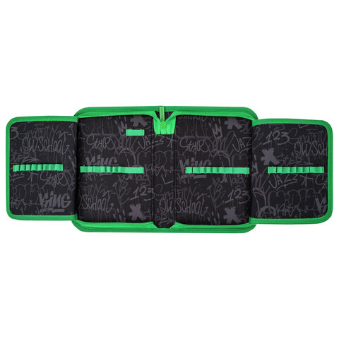 Пенал BRAUBERG, 1 отделение, 2 откидные планки, полиэстер, 21х14 см, "Game time", 272321