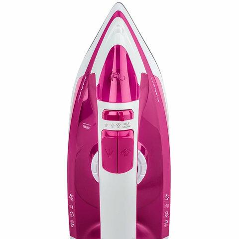 Утюг SCARLETT SC-SI30K25, 2200 Вт, керамическое покрытие, антинакипь, самоочистка, розовый