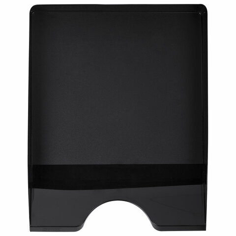Лоток горизонтальный для бумаг BRAUBERG ORIGINAL, 315х250х60 мм, черный, 238104