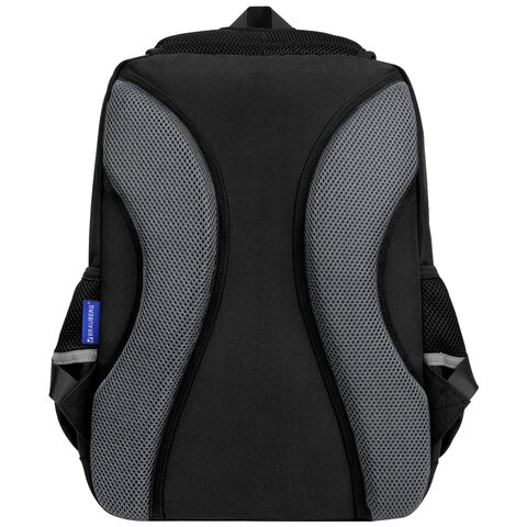 Рюкзак BRAUBERG STAR, 1 отделение, 5 карманов, "Watch out", черный, 40x29x13 см, 273132