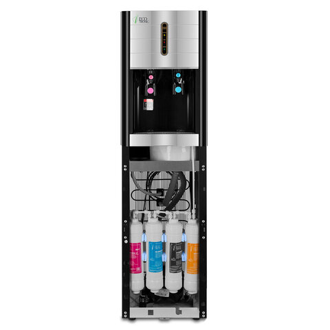 Пурифайер для воды ECOTRONIC V42-U4L, напольный, НАГРЕВ/ОХЛАЖДЕНИЕ КОМПРЕССОРНОЕ, 2 крана, черный, 3061