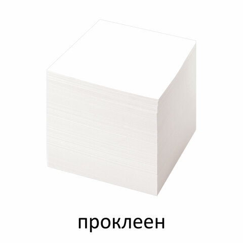 Блок для записей проклеенный, 8х8х8 см, плотность 65 г/м2, белизна 90-92%, STAFF, 120382