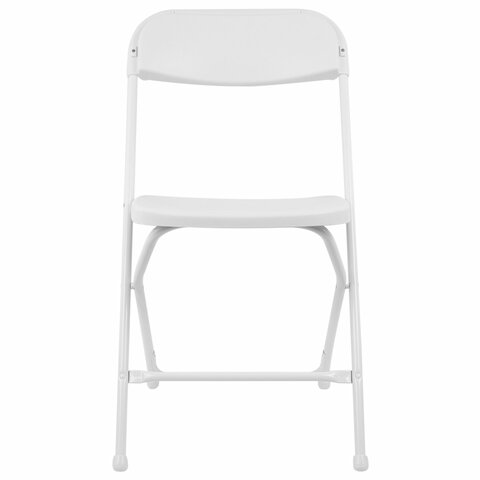 Стулья складные BRABIX "Golf CF-002", КОМПЛЕКТ 4 шт., белый каркас, пластик белый, 533031