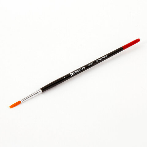 Кисть BRAUBERG синтетика, плоская, №4, 200867