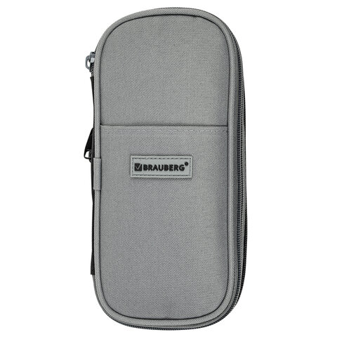 Пенал-трансформер BRAUBERG, полиэстер, 22х10х3 см, "Charcoal gray", 271561