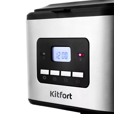 Кофеварка капельная KITFORT КТ-719, 900 Вт, объем 1,4 л, LED-дисплей, поддержание температуры, черная