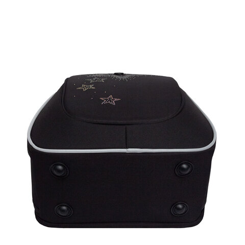 Ранец GRIZZLY анатомическая спинка, с брелоком, для девочек, "STARS", 36х29х18 см, RAf-592-4/3