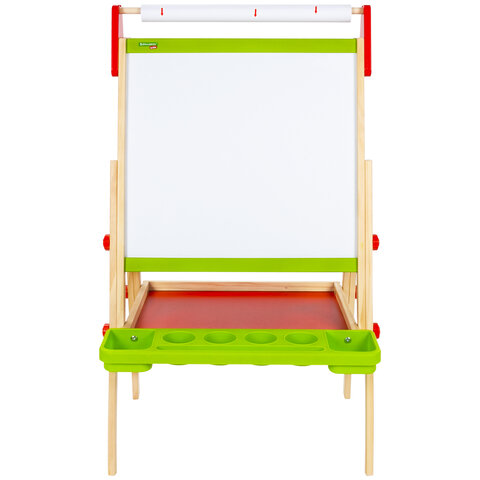 Мольберт растущий 3 в 1 для мела/магнитно-маркерный 48х43 см, BRAUBERG KIDS, 238151
