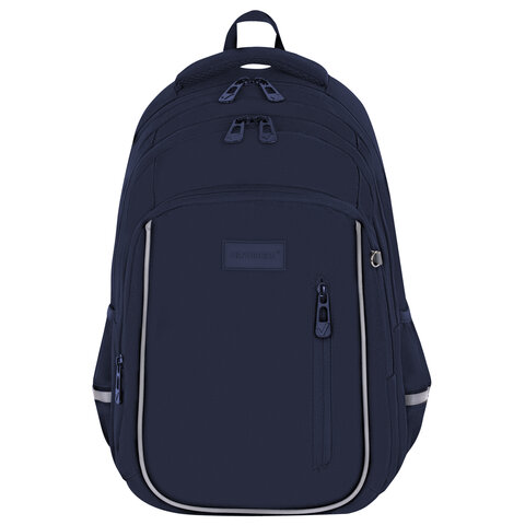 Рюкзак BRAUBERG INTENT, 2 отделения, 4 кармана, "Navy blue", 39х27х14 см, 273113