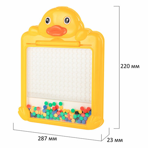 Мозаика магнитная развивающая для детей "Утенок", стилус, 101 магнит, 10 карточек, BAMBOX (БАМБОКС), 665888