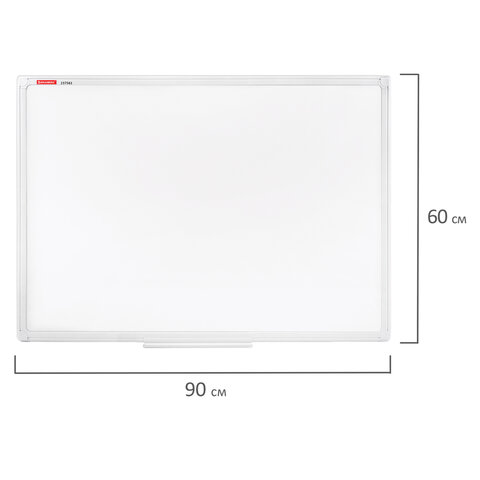Доска магнитно-маркерная 60х90 см, ПВХ-рамка, BRAUBERG "Standard", 237561