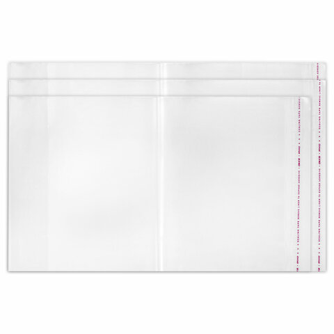 Обложки ПЭ для тетрадей и учебников, НАБОР 27 шт., ПЛОТНЫЕ, 100 мкм, универсальные, прозрачные, ЮНЛАНДИЯ, 272706