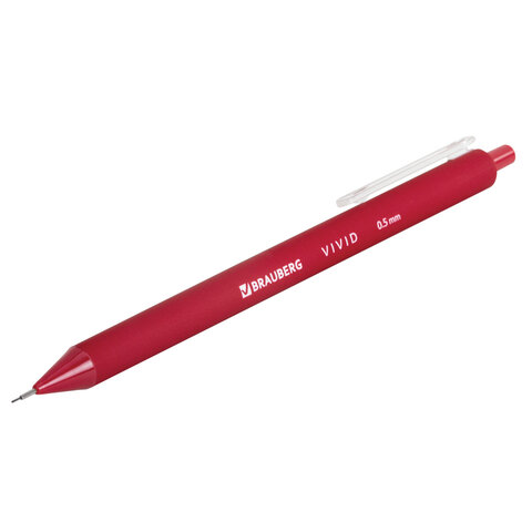 Карандаш механический 0,5 мм BRAUBERG "VIVID", корпус soft-touch ассорти, 182063