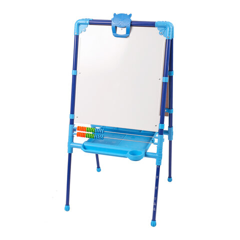 Мольберт растущий для мела/магнитно-маркерный, 53х46 см, BRAUBERG "NIKA KIDS", синий, 238049