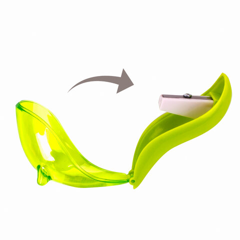 Точилка ЮНЛАНДИЯ "Морской котик", с контейнером, пластиковая, корпус ассорти, 228463