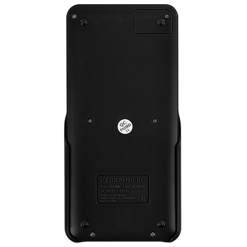 Калькулятор инженерный BRAUBERG SC-991ES-PLUS-BK (164х80 мм), 552 функции, 10+2 разряда, ЧЕРНЫЙ, 272651