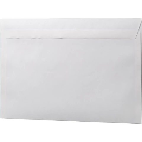 Конверты С4 (229х324 мм), клей, 90 г/м2, КОМПЛЕКТ 250 шт., внутренняя запечатка, 71205, 53855