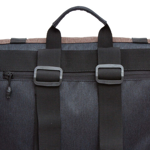 Рюкзак GRIZZLY, карман-антивор, с клапаном, трансформируемый объем, "ROLLTOP", 42х29х11 см, RQL-315-1/2