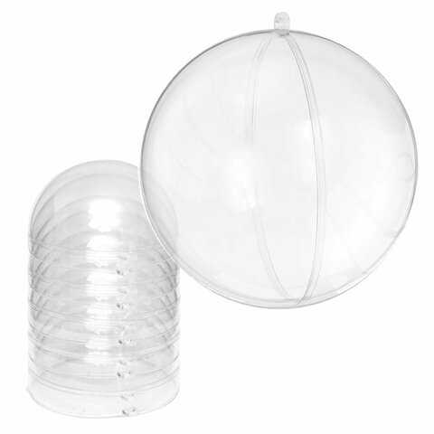 Пластиковые шары для поделок, 8 см, 5 шт., BRAUBERG HOBBY, 665391