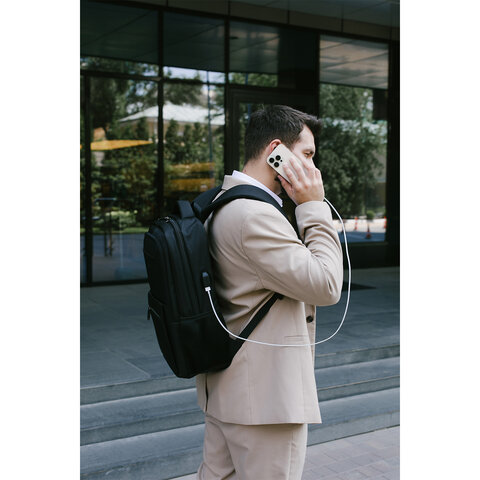 Рюкзак HEIKKI UTILITY (ХЕЙКИ) универсальный, 2 отделения, отделение для ноутбука, USB-порт, 44х31х17 см, 273862