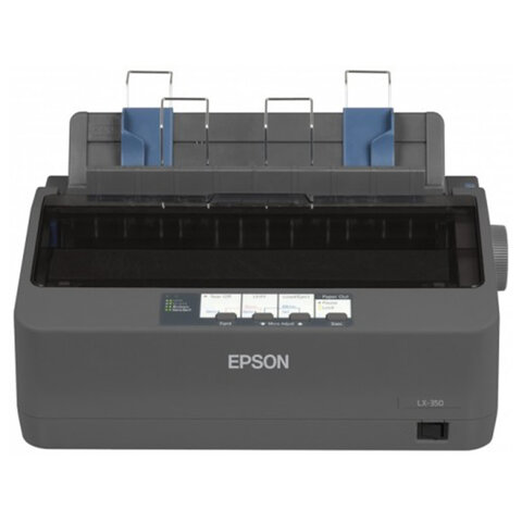 Принтер матричный EPSON LX-350 (9 игольный), А4, 347 знаков/сек, 4 млн/символов, USB, LPT, COM, C11CC24031