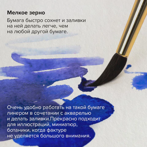 Папка для акварели/планшет, 300 г/м2, 270х390 мм, склейка, мелкое зерно, 20 л., BRAUBERG ART PREMIERE, 113249