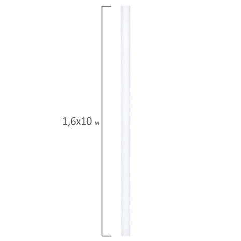 Холст в рулоне BRAUBERG ART CLASSIC, 1,6x10 м, грунт., 380 г/м2, 100% хлопок, среднее зерно, 191032