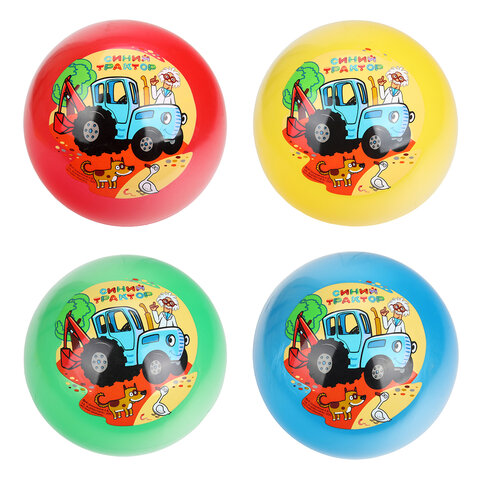 Мяч надувной полноцветный, лицензия, ПВХ, 23 см, АССОРТИ 10 видов, 665639