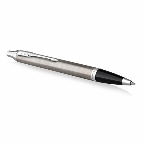 Набор PARKER "IM Stainless Steel CT": шариковая ручка синяя и перьевая ручка синяя, 2183058