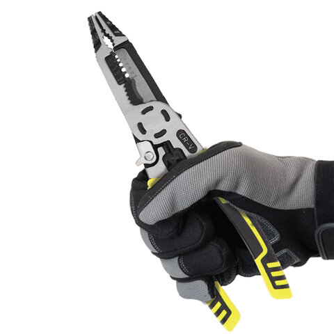 Плоскогубцы многофункциональные 15 в 1, 225 мм, CR-V – хромванадиевая сталь, ГРАНДМАСТЕР, PL-225, 671258