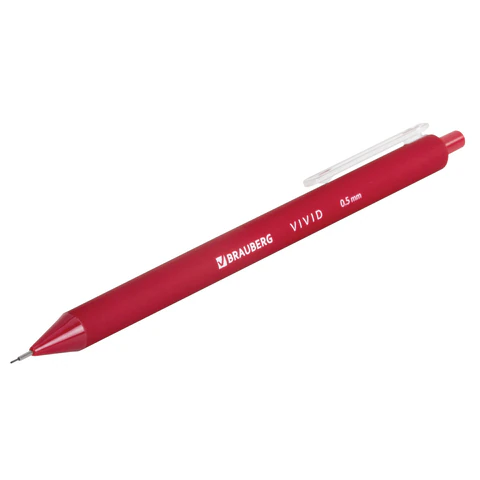 Карандаш механический 0,5 мм BRAUBERG "VIVID", корпус soft-touch ассорти, 182063