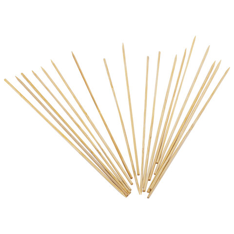 Шпажки-шампуры для шашлыка бамбуковые 25 см, 100 штук, КП, 107949