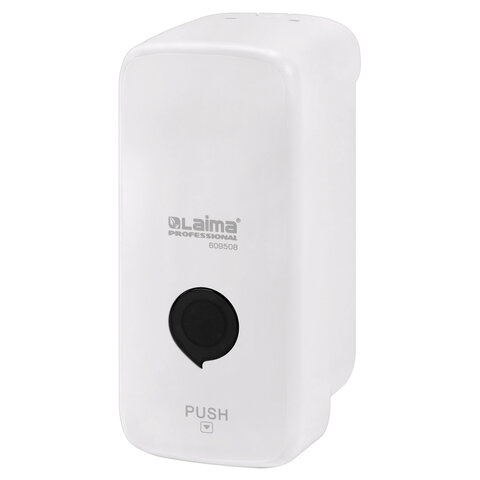 Дозатор для жидкого мыла LAIMA PROFESSIONAL PREMIUM, НАЛИВНОЙ, 0,5 л, белый, ABS-пластик, 609508