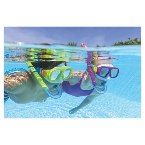 Комплект для плавания маска + трубка, от 7 лет, АССОРТИ, BESTWAY, 24035