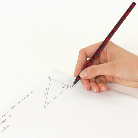 Карандаш чернографитный BRAUBERG "PREMIUM TURKEY", 1 шт., "Lily", НВ, ассорти, дисплей,181564