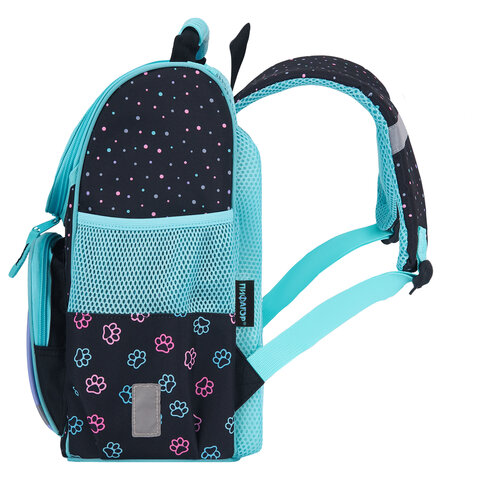 Ранец ПИФАГОР BASIC, 1 отделение, 3 кармана, эргономичная спинка, "Funny cats", 35х28х18 см, 273135