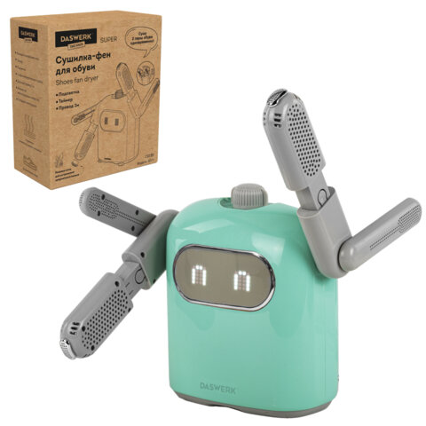 Сушилка для обуви, варежек, перчаток, складная, с подсветкой и таймером, 150 Вт, DASWERK (ДАСВЕРК) SUPER SD11, 456788
