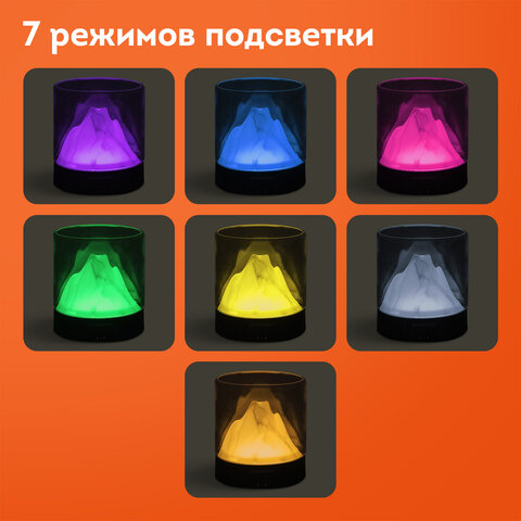 Увлажнитель воздуха аромадиффузор, подсветка и таймер, 300 мл, Аромамасло в ПОДАРОК, DASWERK (ДАСВЕРК), 456847