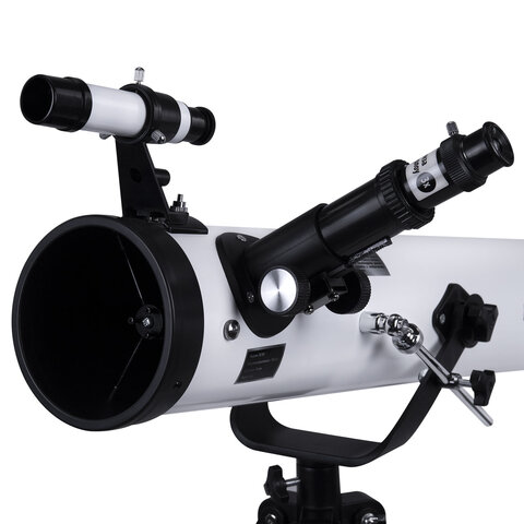 Телескоп рефлектор астрономический, увеличение 525х, объектив 76 мм, фокусное расстояние 700 мм, видоискатель, BRAUBERG 76700, 391398