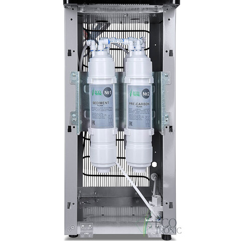 Пурифайер для воды ECOTRONIC M40-U4L напольный, НАГРЕВ/ОХЛАЖДЕНИЕ КОМПРЕССОРНОЕ, 2 крана, черный, 11609