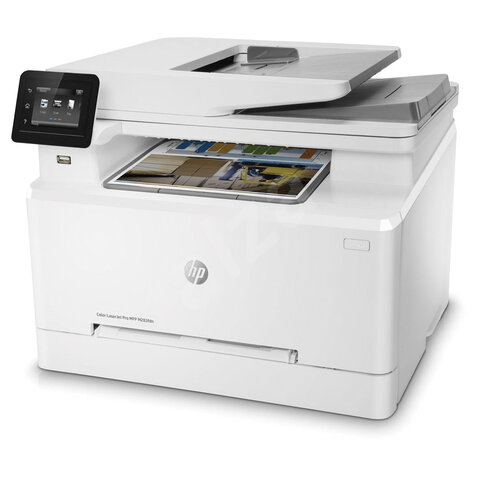 МФУ лазерное ЦВЕТНОЕ HP Color LaserJet Pro M283fdn "4 в 1", 21 стр./мин., 40000 стр./месяц, ДУПЛЕКС, сетевая карта, 7KW74A