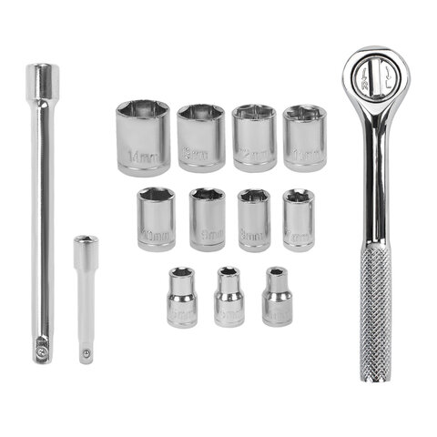 Набор инструментов универсальный, 60 предметов, пластиковый кейс, ГРАНДМАСТЕР, 671338