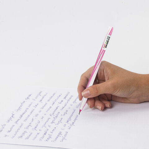 Ручка шариковая STAFF "CANDY PASTEL", синяя, игольчатый узел 0,6 мм, линия 0,3 мм, 144235