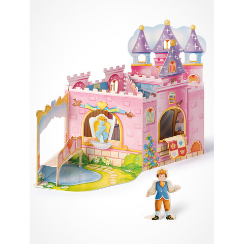 Книга-конструктор 3D-домик с наклейками, 36 стр., 33,5х24 см, АССОРТИ, МОЗАИКА-СИНТЕЗ