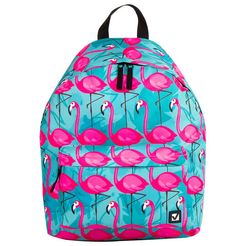 Рюкзак BRAUBERG СИТИ-ФОРМАТ универсальный, "Flamingo", разноцветный, 41х32х14 см, 228854
