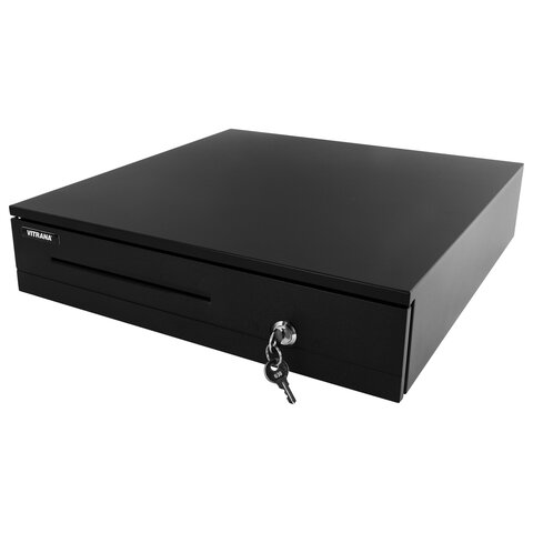 Ящик денежный электромеханический CD-405-B, 405x420x92 мм, ЧЕРНЫЙ, VITRANA (ВИТРАНА), 291409