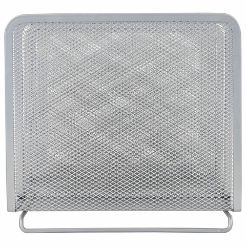 Подставка для сортировки писем и бумаг 5-ти секционная BRAUBERG "Germanium", 195х365х205 мм, серебро, 237969