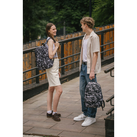 Рюкзак HEIKKI POSITIVE (ХЕЙКИ) универсальный, карман-антивор, "Spatter", 42х28х14 см, 273854